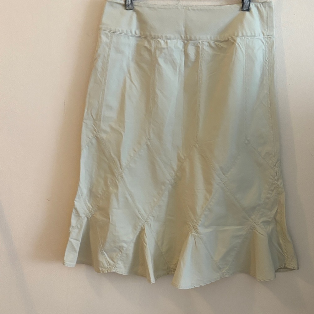 DKNY Light Cream A-Line Skirt